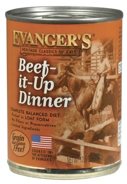 12/12.6 oz. Evanger's Beef It Up Dinner For Cats - Items on Sale Now